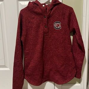 Columbia, quarter snap, Gamecock hoodie